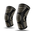 Copper infused knee compression sleeve for sports and daily knee support