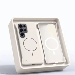 ultra slim magnetic skin feel case for Samsung S22–S26 Ultra. Lightweight, matte grip, MagSafe compatible