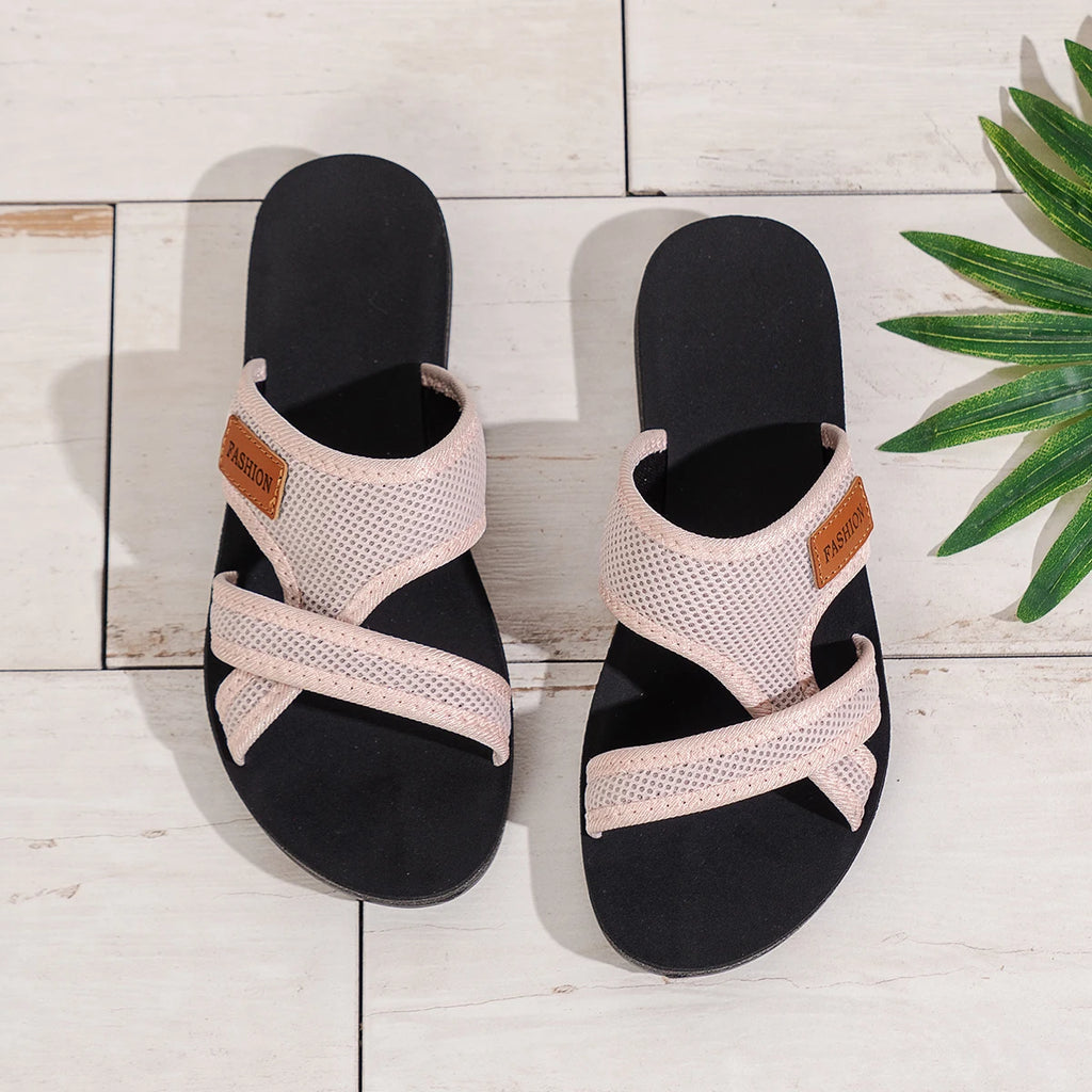 Women's Sandals, Mesh Breathable, Comfortable and Skin-Friendly, Suitable for Both Indoor and Outdoor Wear, Flat Sandals