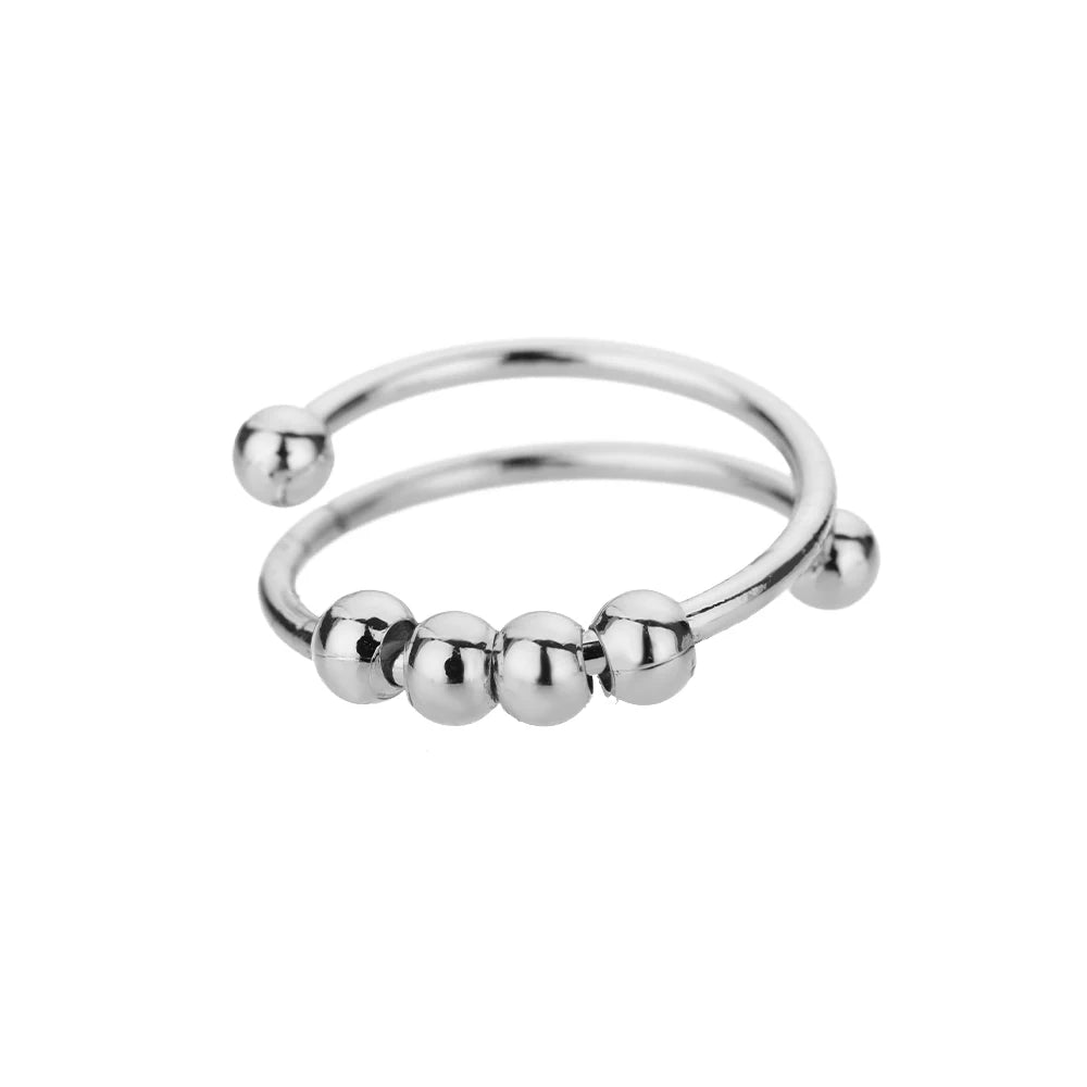 316L stainless steel gold ring for women luxury classic cocktail wedding ring