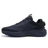 Black athletic shoe on a white background with 'baasploa' branding.