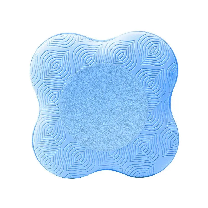 Blue textured cushion on a white background