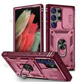 Heavy Duty Samsung Case with 360° Camera Rotate Kickstand for S26 S25 S24 Ultra