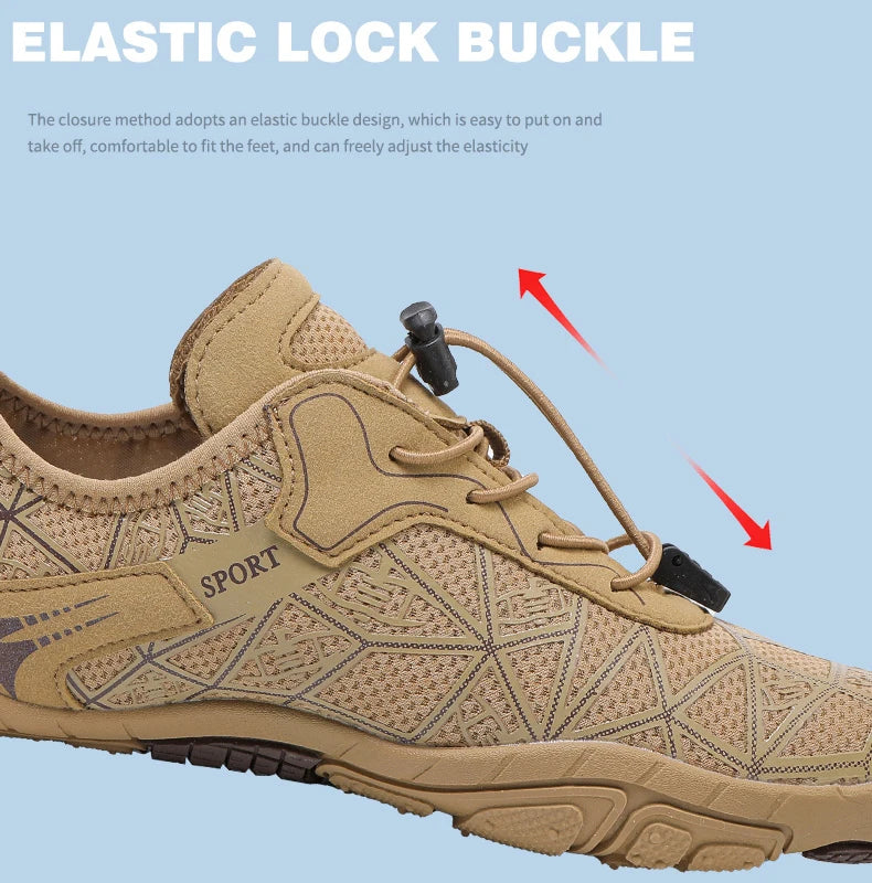 Barefoot Wading Shoes Men Women Mesh Quick-Drying Beach Shoes Outdoor Non-Slip Swimming Shoes Unisex Water Sports Shoes