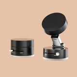 Suction cup magnetic bracket with packaging details on a beige background