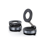 Set of camera lens accessories on a white background