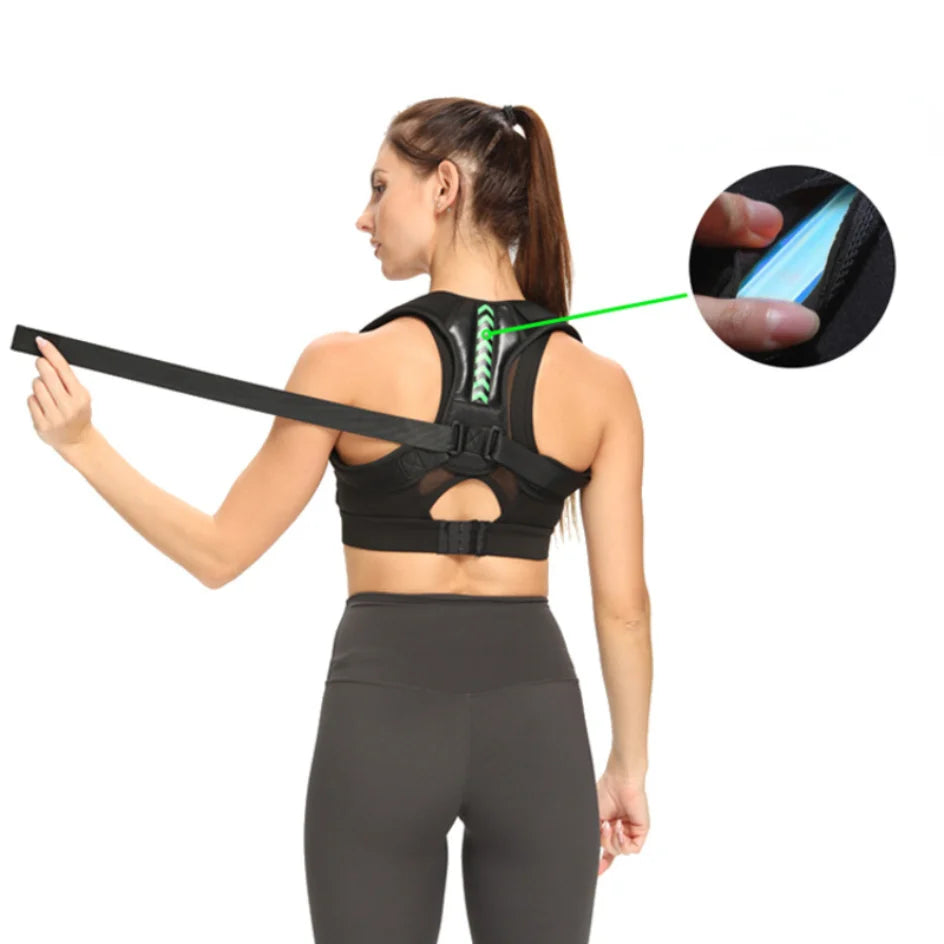 Adjustable back and shoulder posture corrector belt for adults and teens