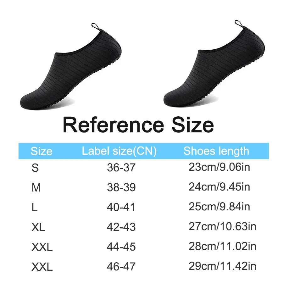 Beach Water Shoes Unisex Beach Quick-Drying Breathable Swimming Slippers Summer Anti-slip Casual Sports Water Sneakers