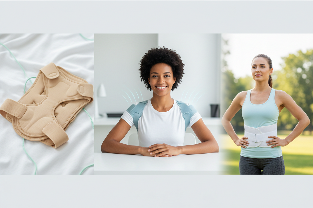 Explore our best selling posture correctors, shoulder braces, and lumbar support belts. Improve posture, reduce back discomfort, and enjoy daily comfort!